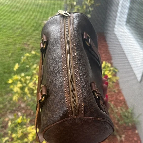 vintage Celine Macadam barrel bag w/ inside stain - Picture 11 of 12